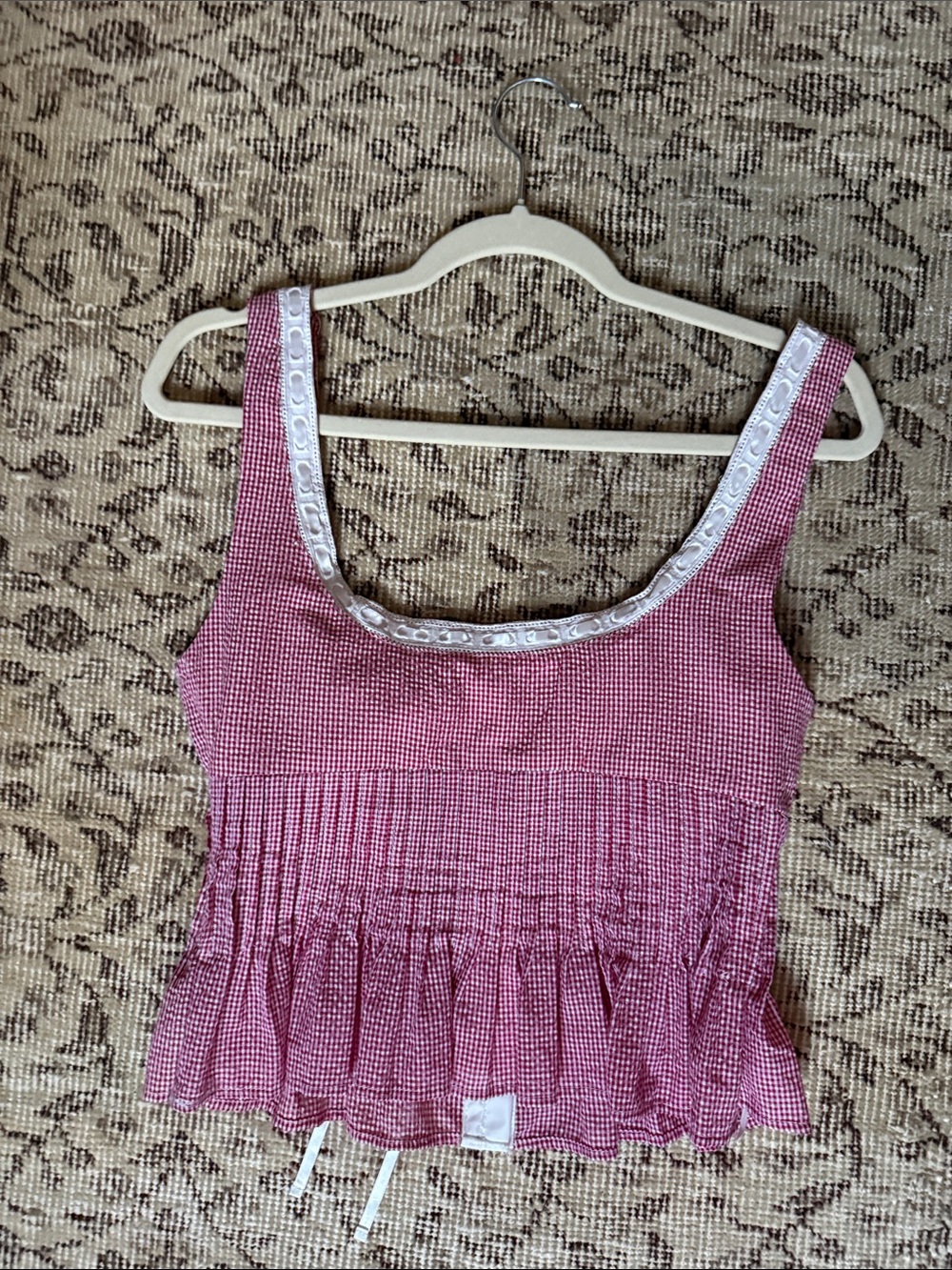Nia Lemon top Red Gingham - Picture 4 of 4